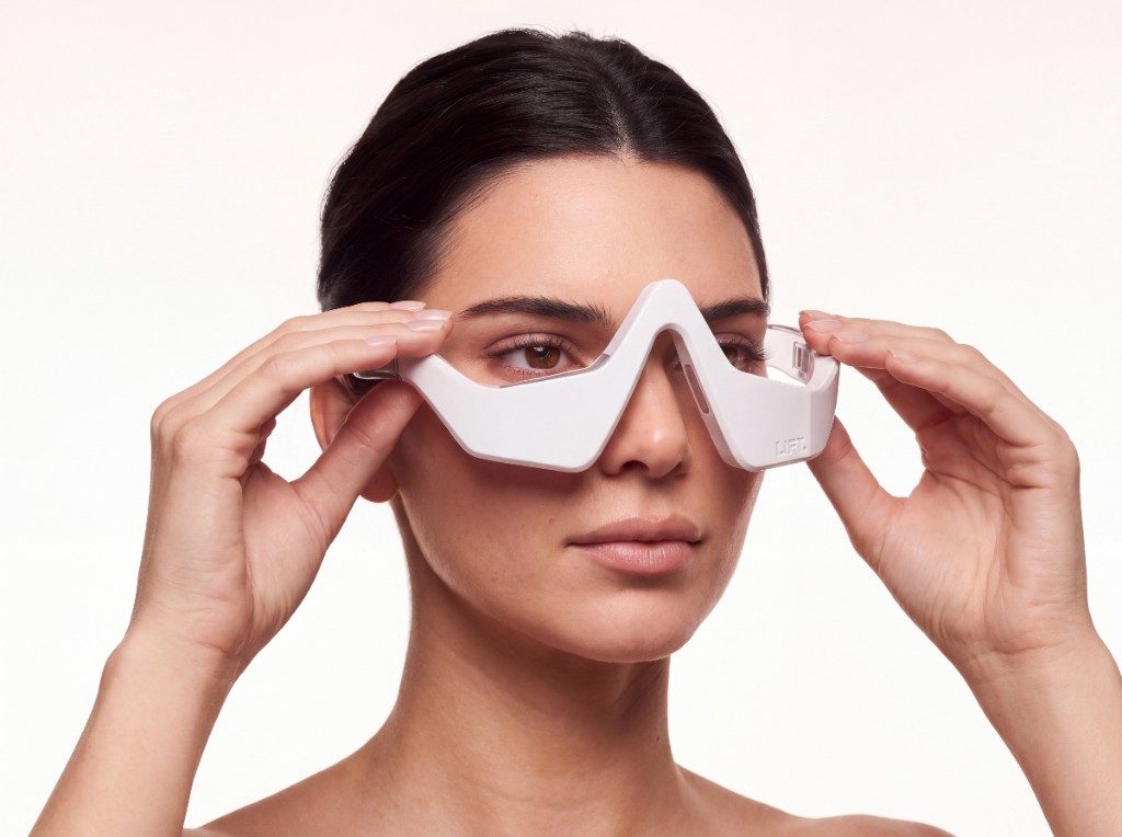 Placing LIFT. over the eyes